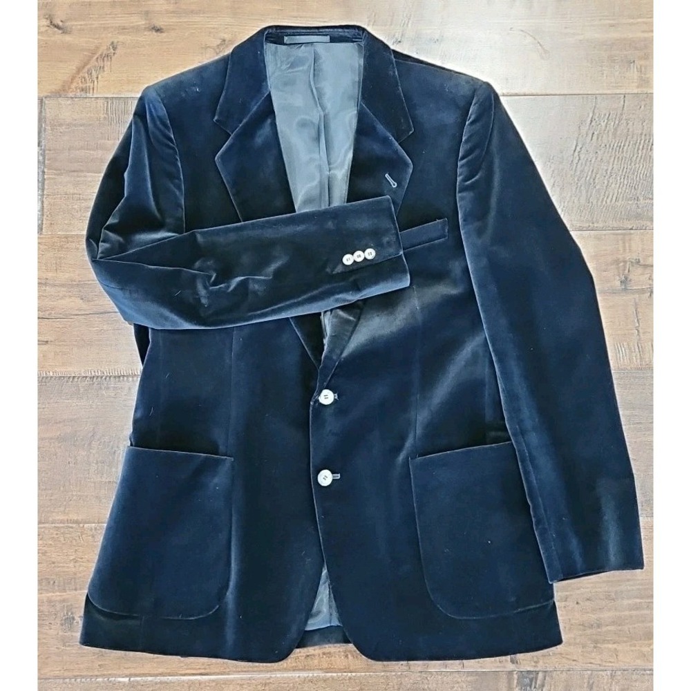 VTG Egon Von Furstenberg Men's Velvet Preppy-Money Mens Blazer • Poland.‎ 44R
